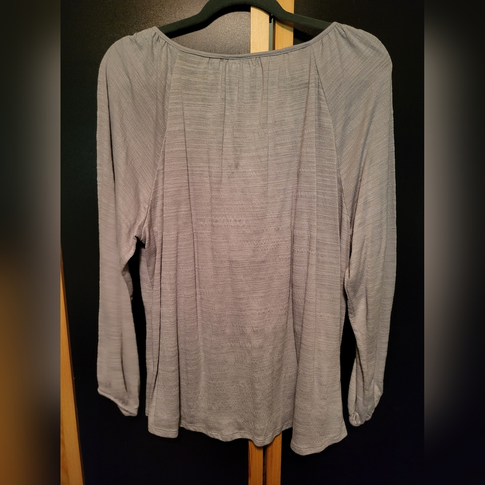XXL Faded Glory Long Sleeve Blouse - Picture 2 of 3